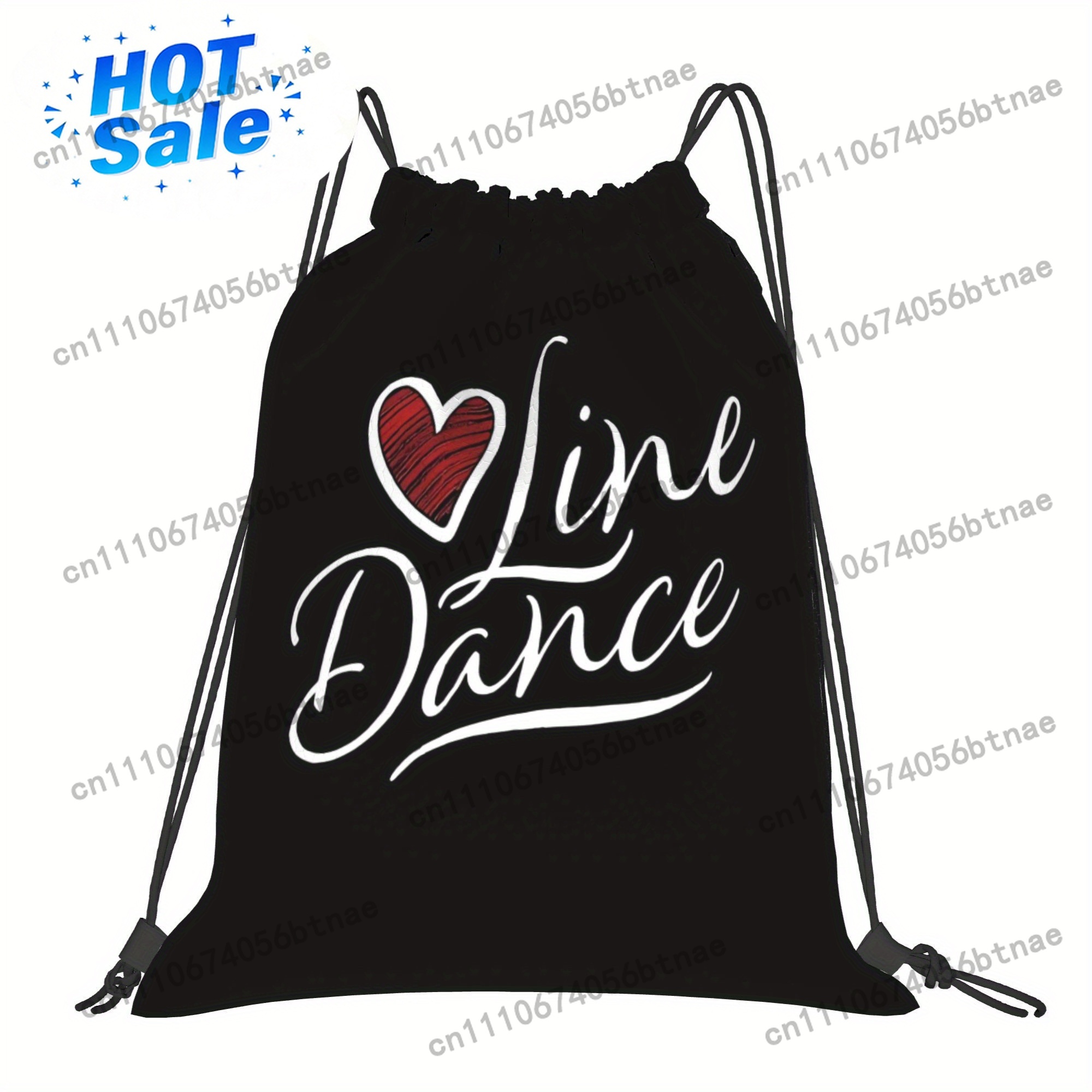 حقيبة برباط من LOVE Line Dance - مراجعة Drawstring Gym Bag وسعره