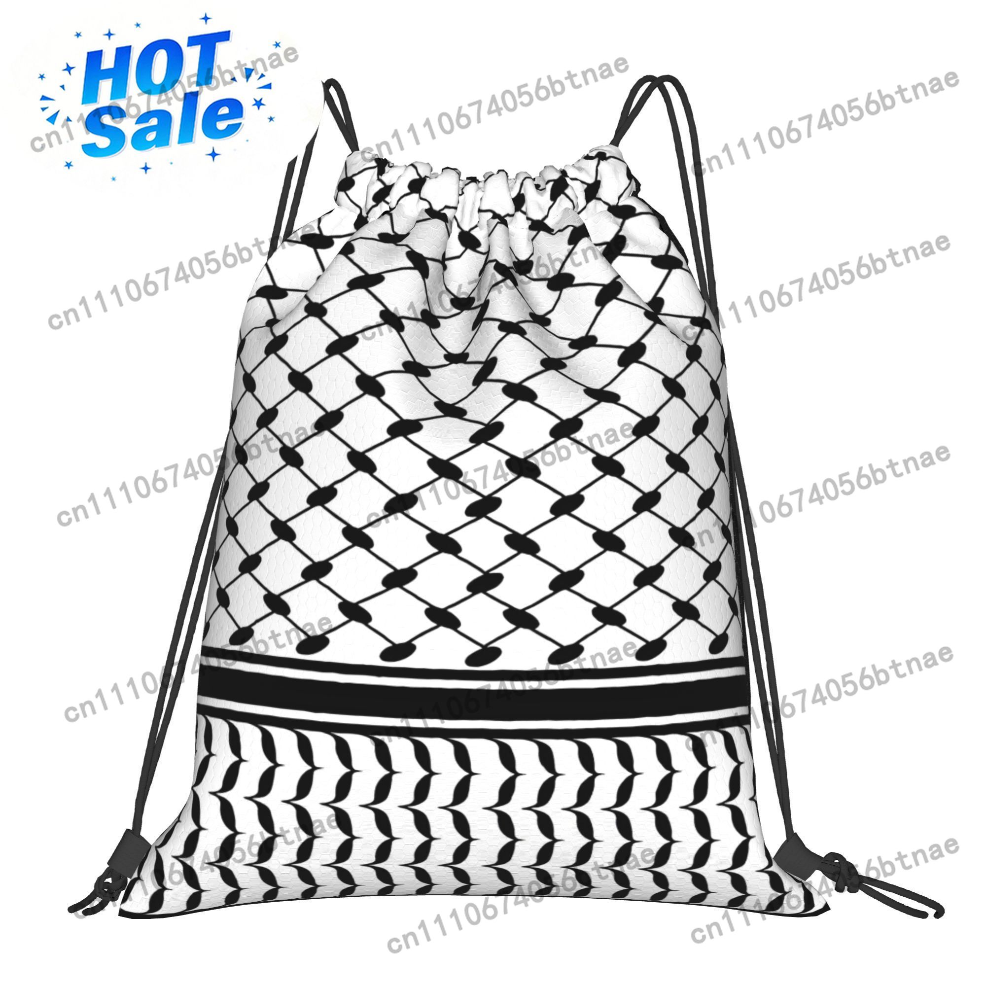 حقيبة برباط سحب بنمط الكوفية ا - مراجعة Drawstring Gym Bag وسعره