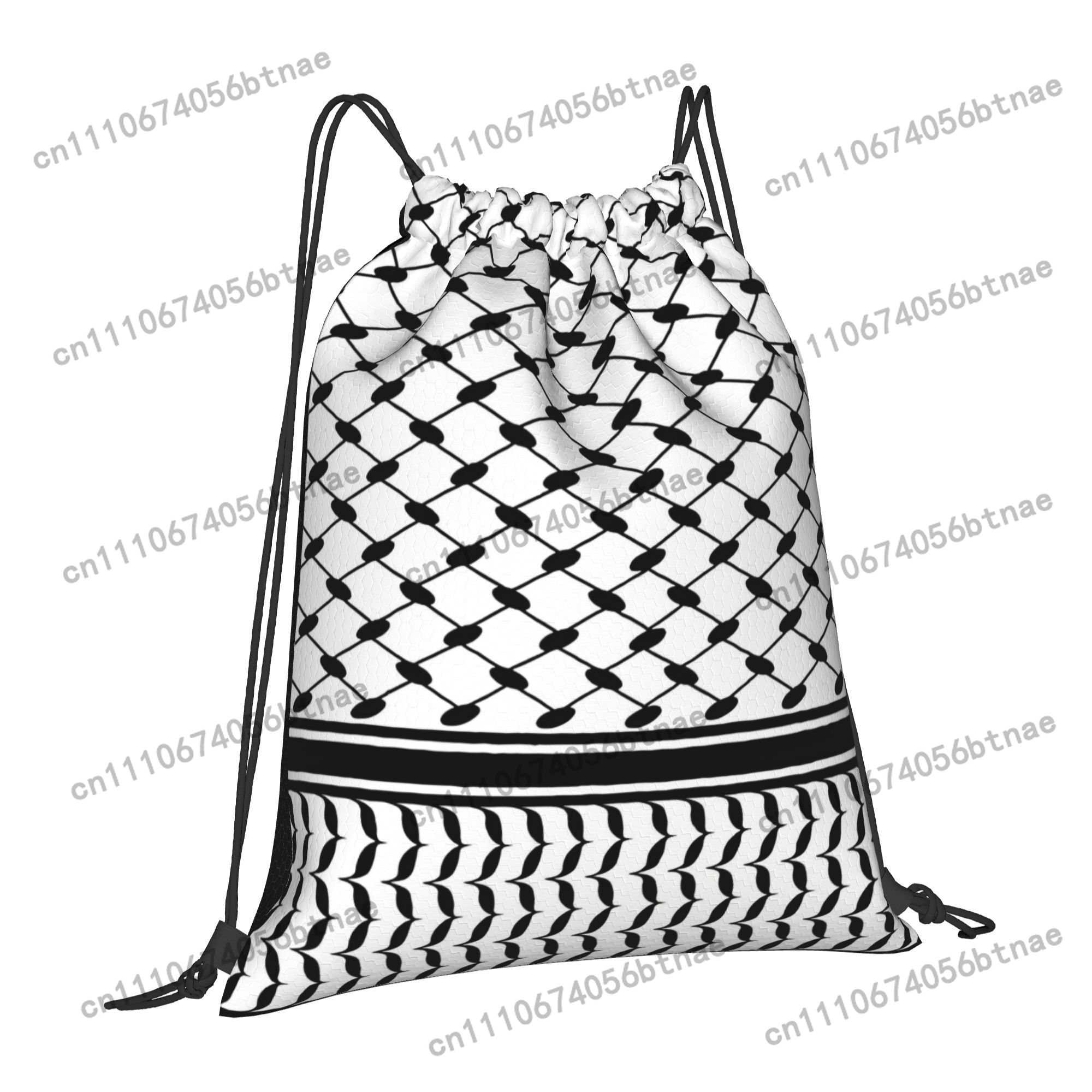 حقيبة برباط سحب بنمط الكوفية ا - مراجعة Drawstring Gym Bag وسعره