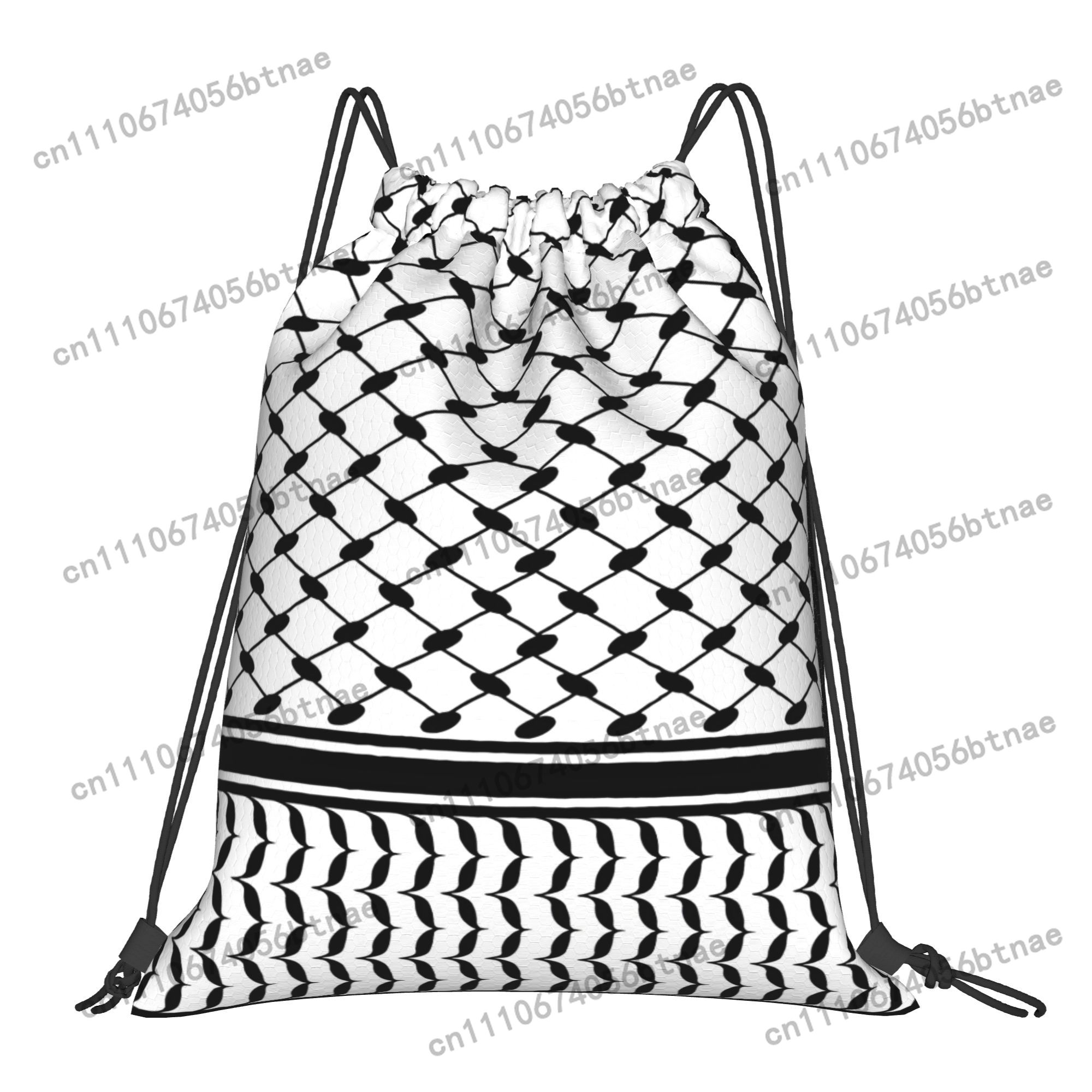 حقيبة برباط سحب بنمط الكوفية ا - مراجعة Drawstring Gym Bag وسعره