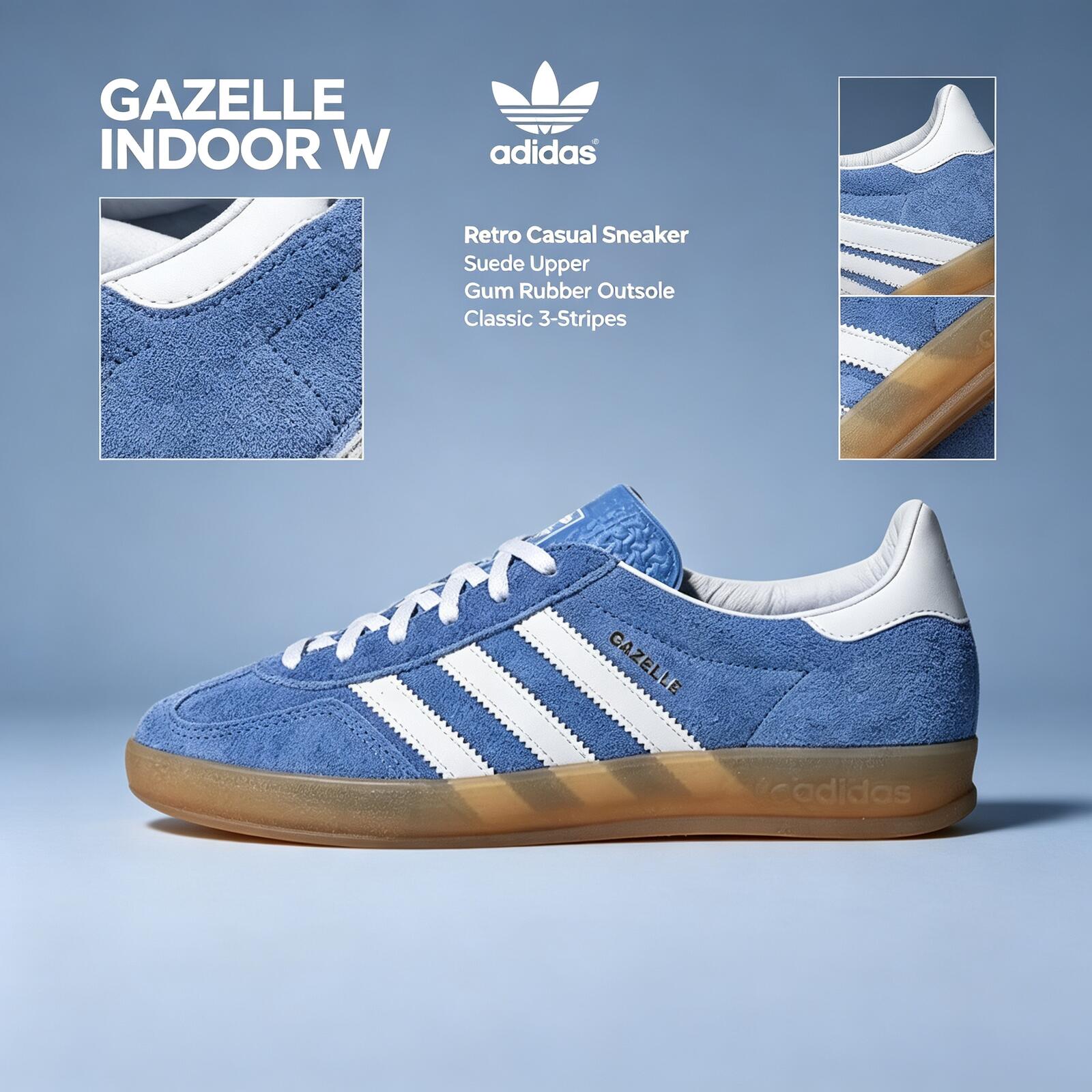 أديداس GAZELLE INDOOR W Origin - مراجعة Adidas Shoes Gazelle وسعره