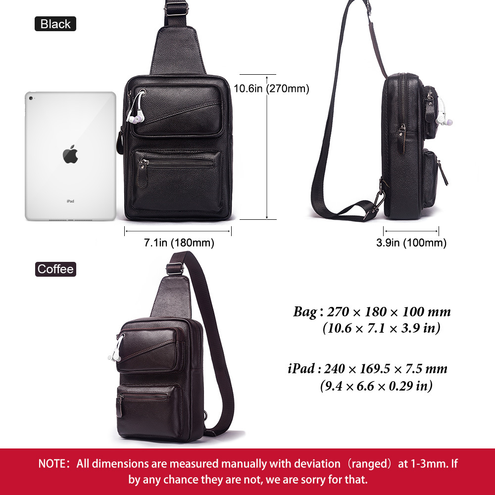 حقيبة صدر من الجلد الطبيعي متع - مراجعة Leather Backpack Vintage وسعره