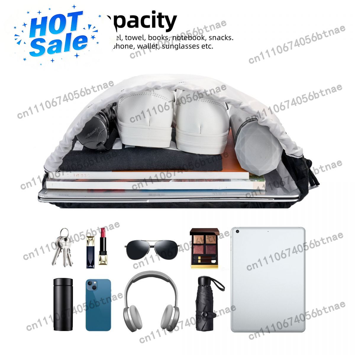 حقائب برباط مخصصة من Vicente D - مراجعة Drawstring Gym Bag وسعره