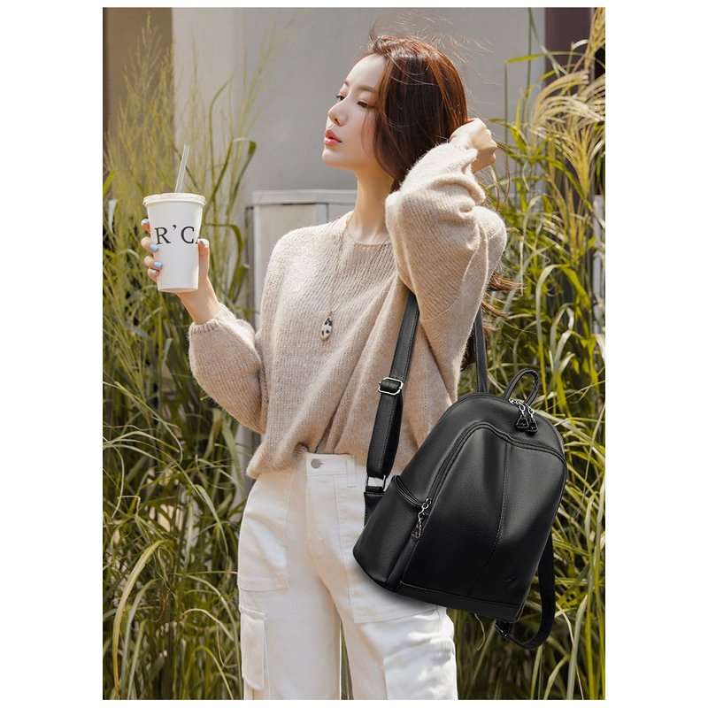 حقائب ظهر سفرية جديدة من الجلد - مراجعة Leather Backpack Vintage وسعره